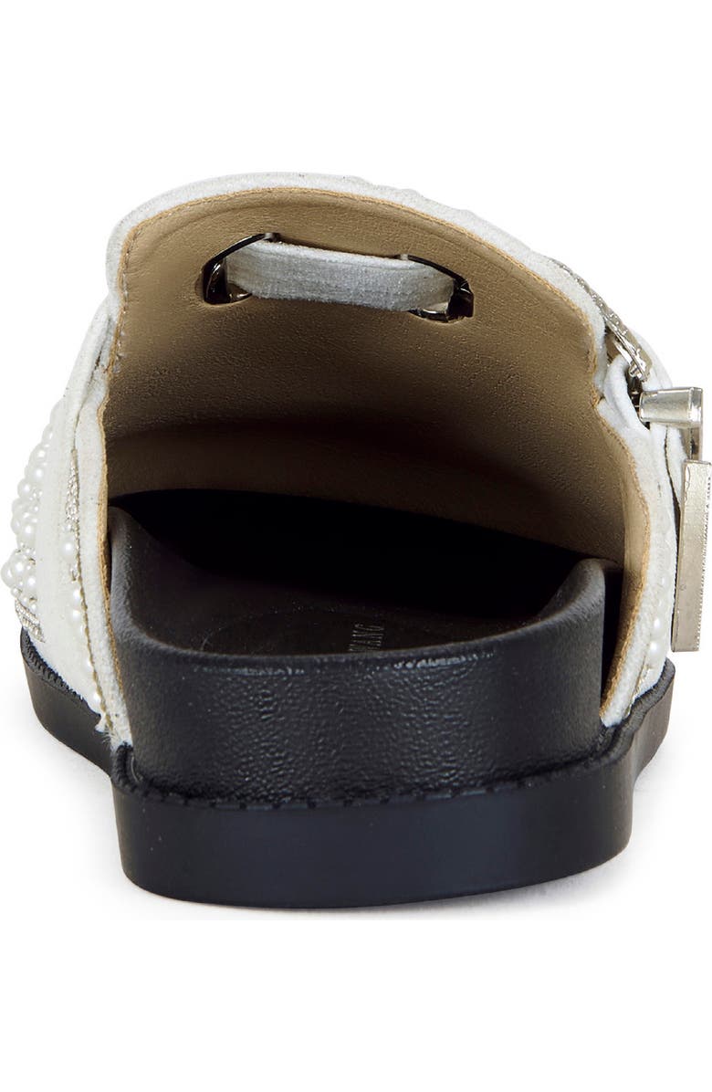 AZALEA WANG Virgile Faux Pearl & Rhinestone Clog, Alternate, color, White