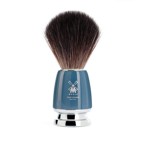 Rytmo Petrol Blue Black Fibre Shaving Brush