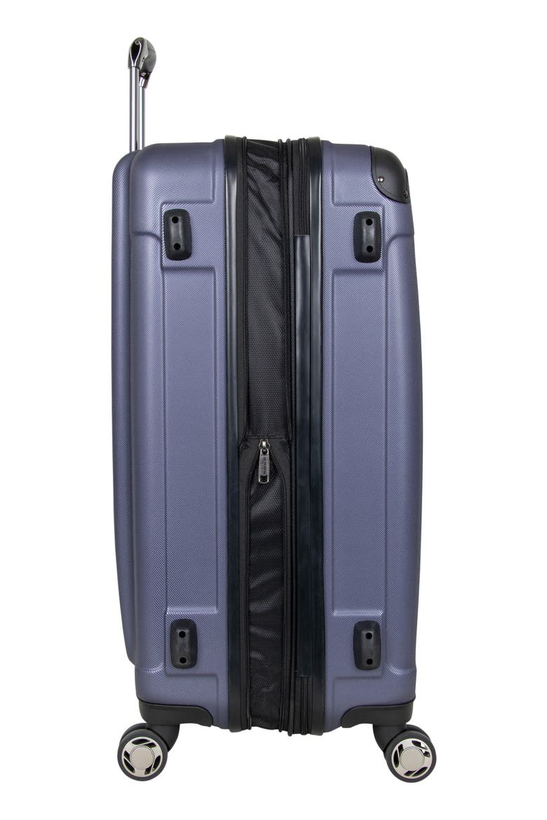 Renegade Expandable ABS 8 Wheel Suitcase, Alternate, color, SMOKEY PURPLE