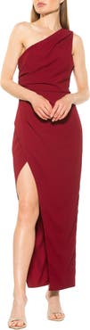 Alexia Admor Alessi One-Shoulder Maxi Dress