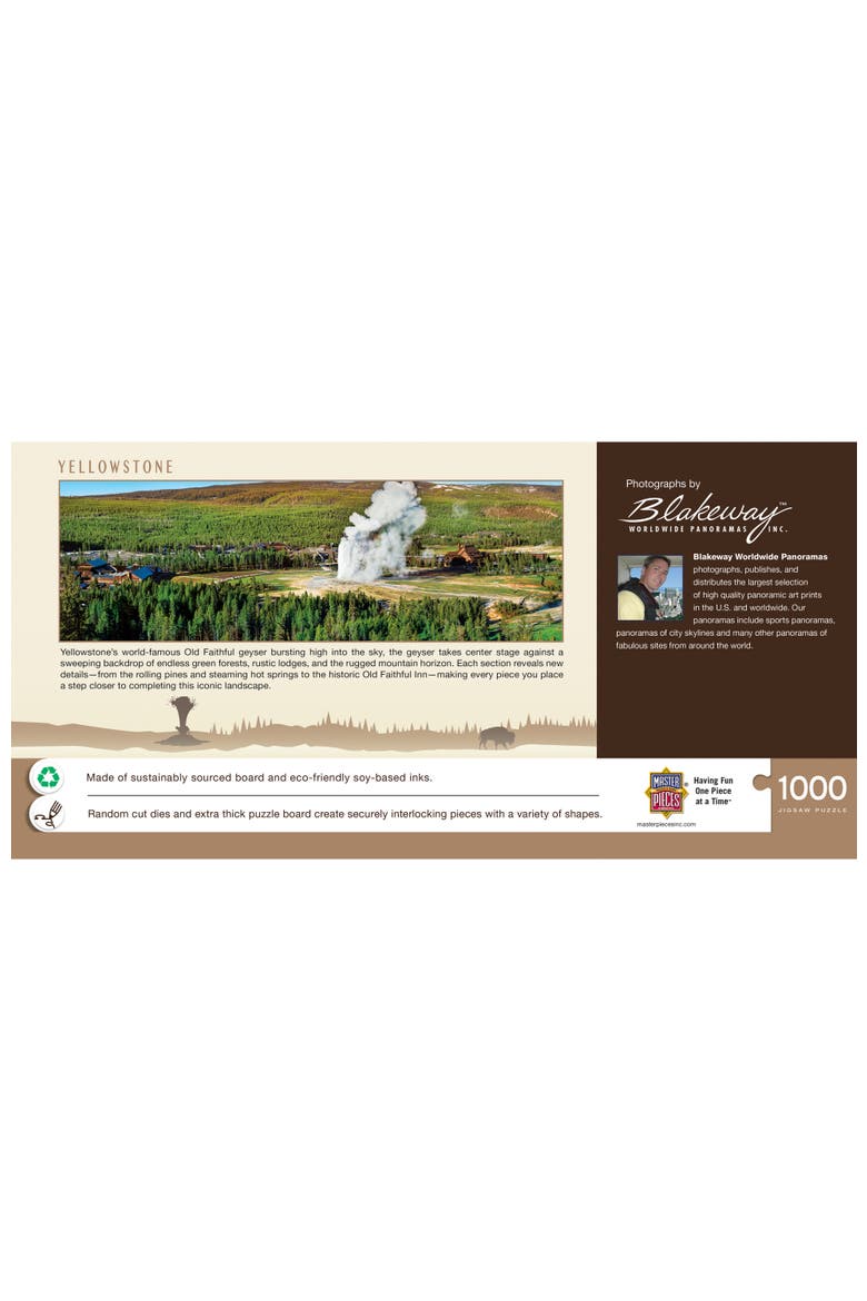 Old Faithful 1000pc Panoramic Puzzle, Alternate, color, Multicolor