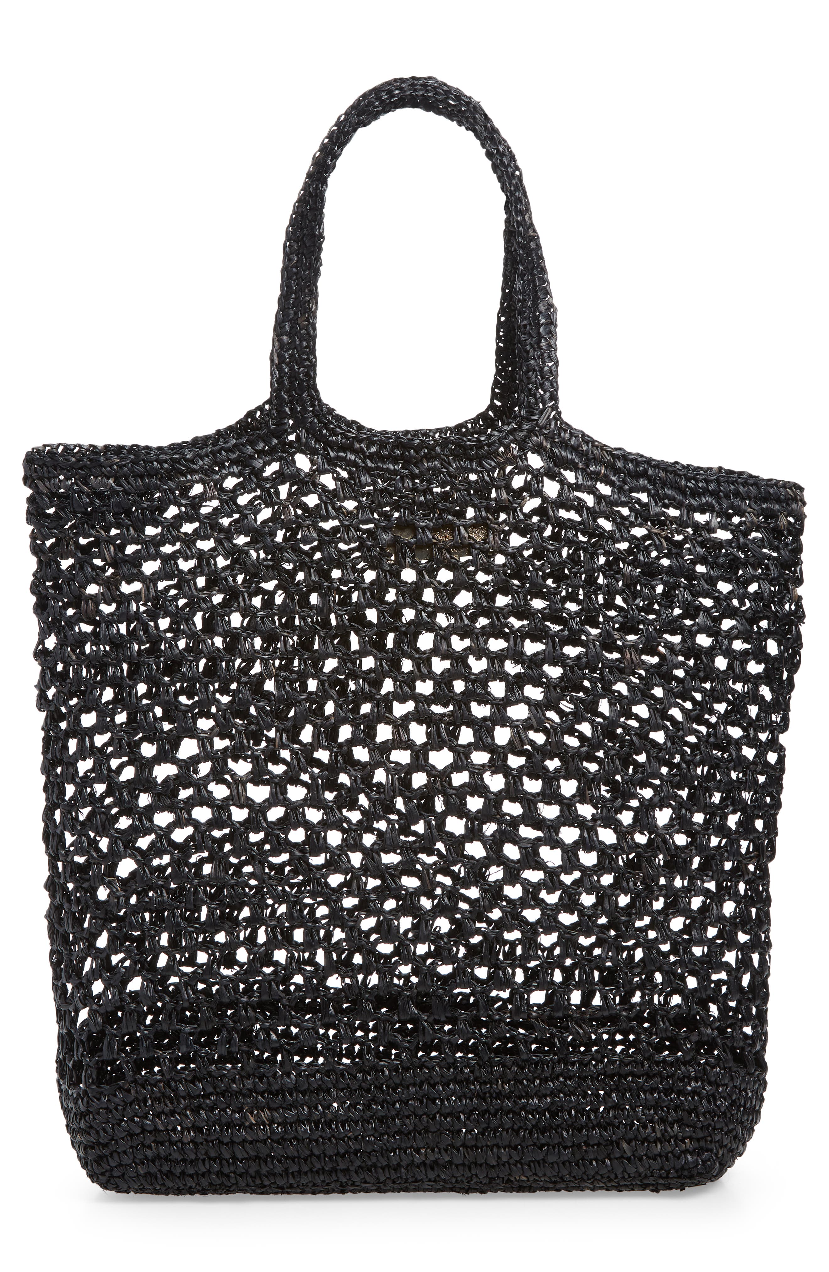 BTB Los Angeles Jayden Raffia Market Tote, Alternate, color, 
