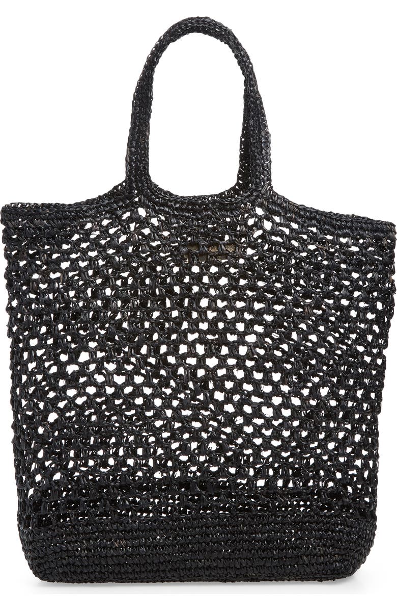 BTB Los Angeles Jayden Raffia Market Tote, Alternate, color,