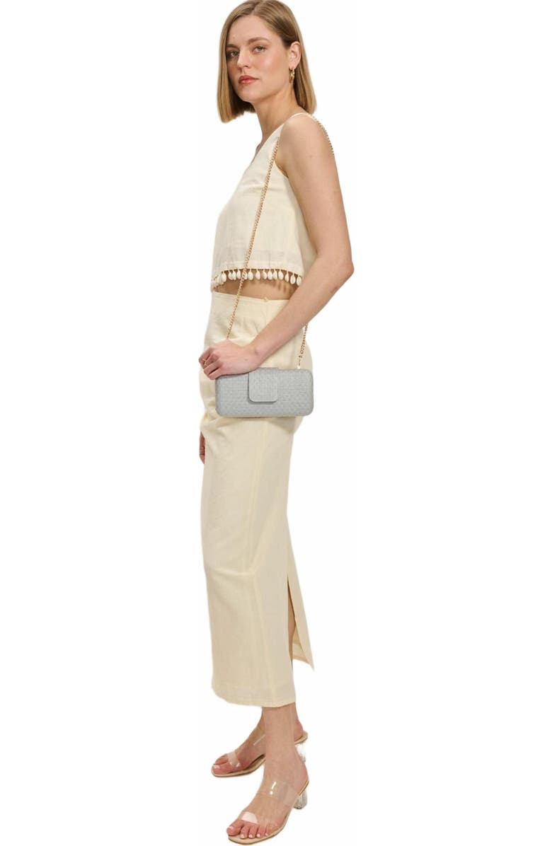 MODA LUXE Sylvi Evening Bag, Alternate, color, Grey