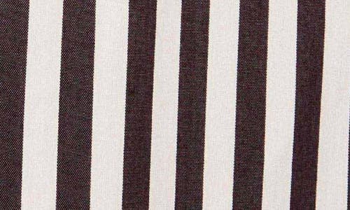 Solid & Striped Marnie Stripe Wide Leg Cotton Blend Pants In Burgundy