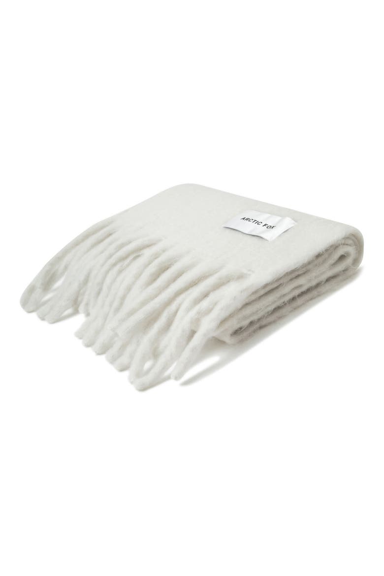 The Stockholm Fringe Scarf, Alternate, color, POLAR WHITE