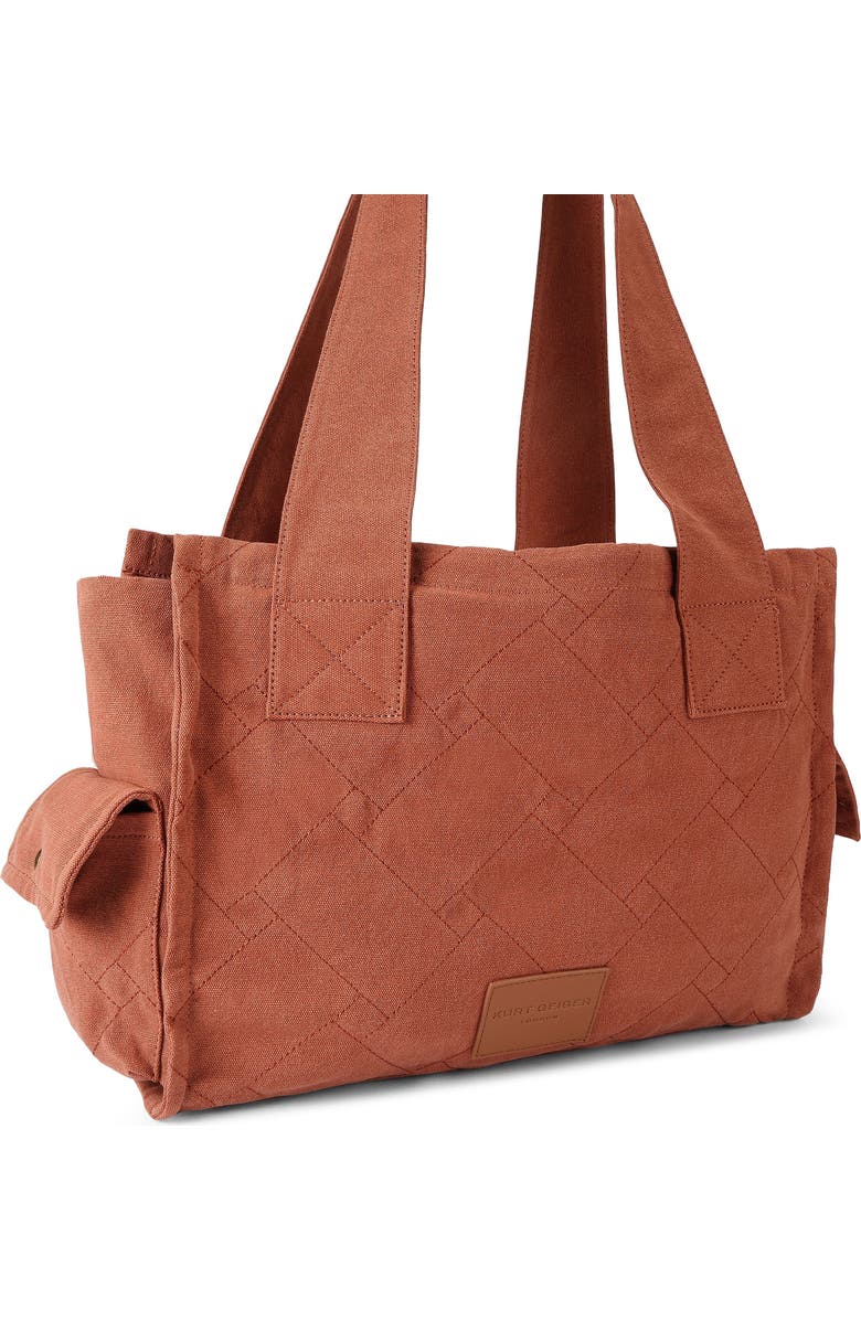 Kurt Geiger London Celia Canvas Tote, Alternate, color, Rust