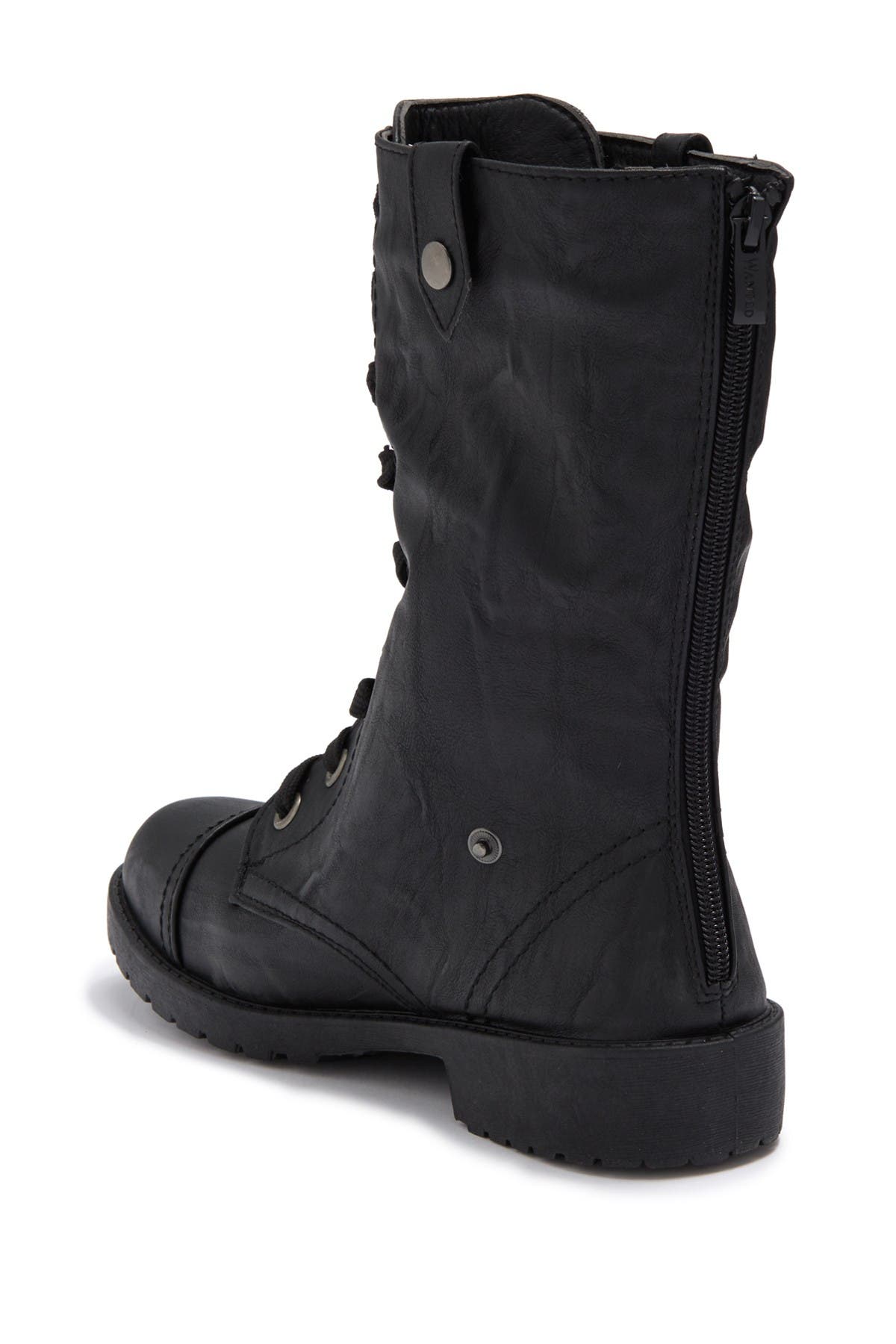 WANTED FOOTWEAR Combat Boot With Fold Down Side, Alternate, color, 