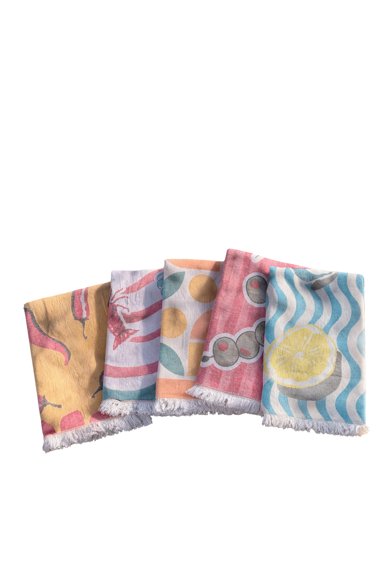 Olive and Loom Food Towel Set, Main, color, Multi