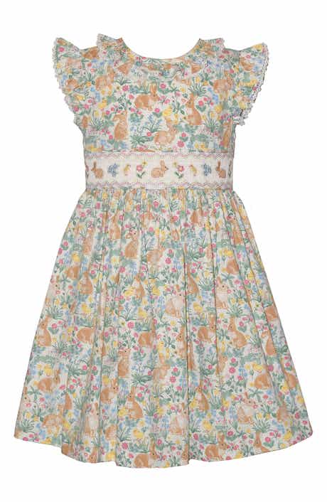 Iris & Ivy Kids' Flutter Toile Clip Dot Dress