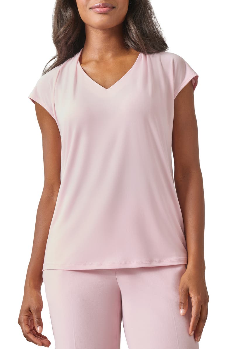 KASPER V-Neck Cap Sleeve Top, Main, color, 