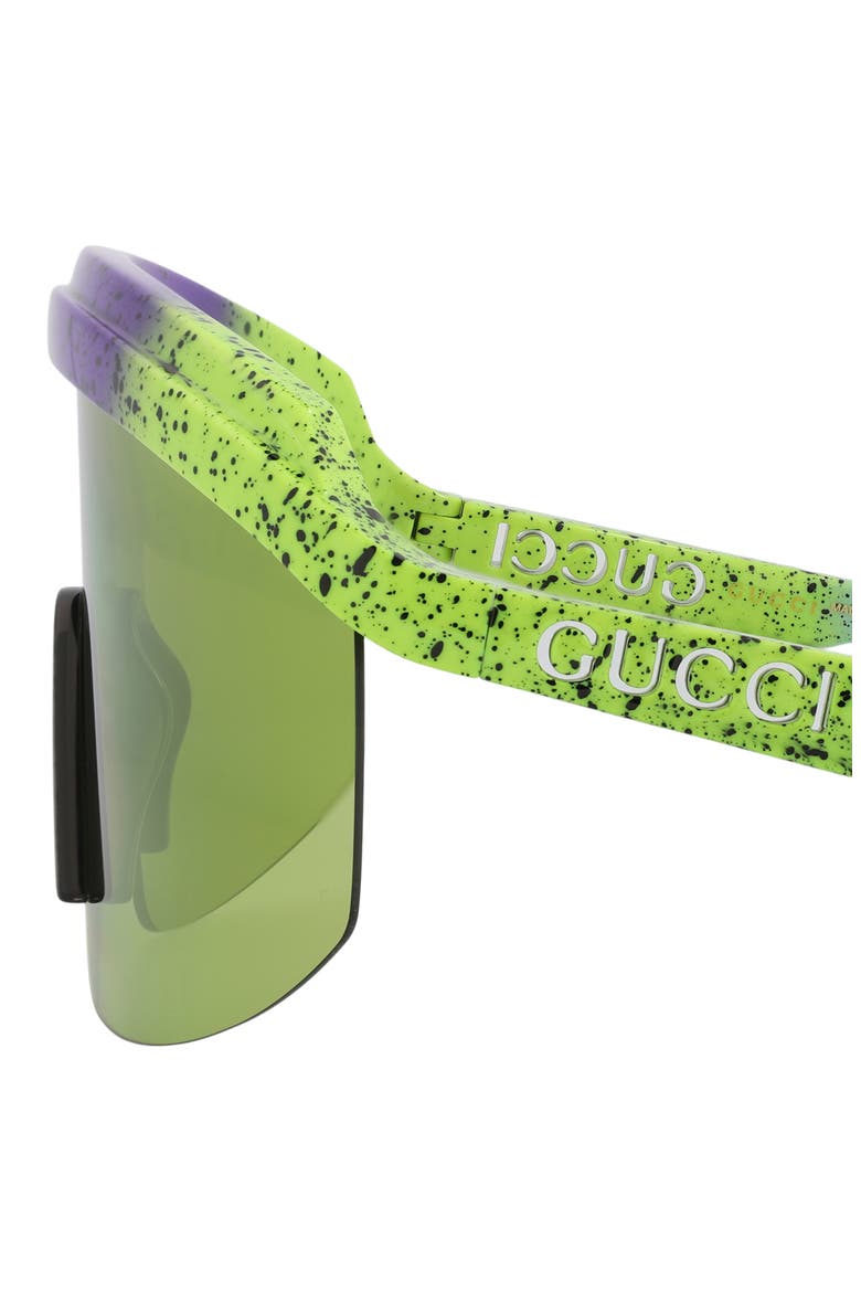 99mm Shield Sunglasses, Alternate, color, GREEN GREEN GREEN