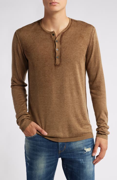 Christie Silk & Cashmere Henley Sweater