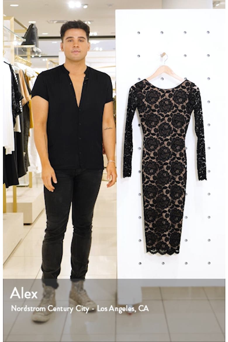 Emery Long Sleeve Lace Cocktail Dress video