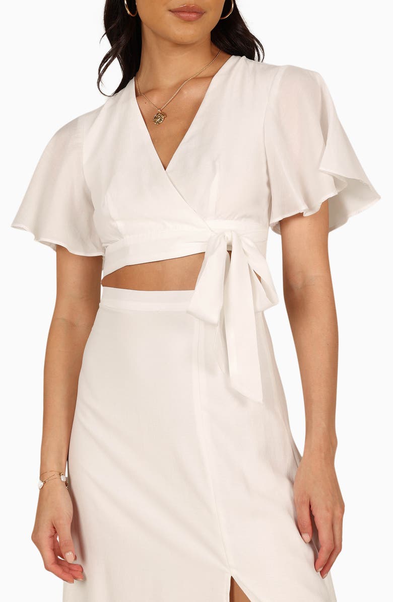 Petal & Pup Crop Wrap Top & High Waist Maxi Skirt Set, Alternate, color,