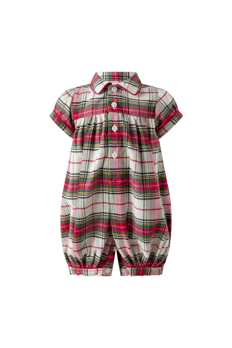 Tartan Babysuit, Main, color, Red