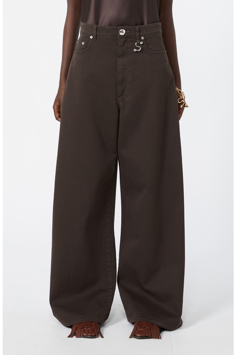 Wide Leg Jeans, Main, color, CHOCOLATE