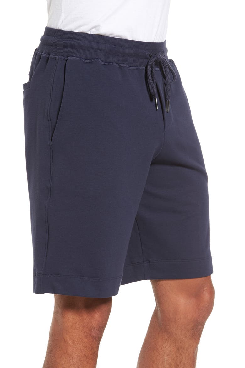 Living Cotton Drawstring Shorts, Alternate, color, BLACK IRIS