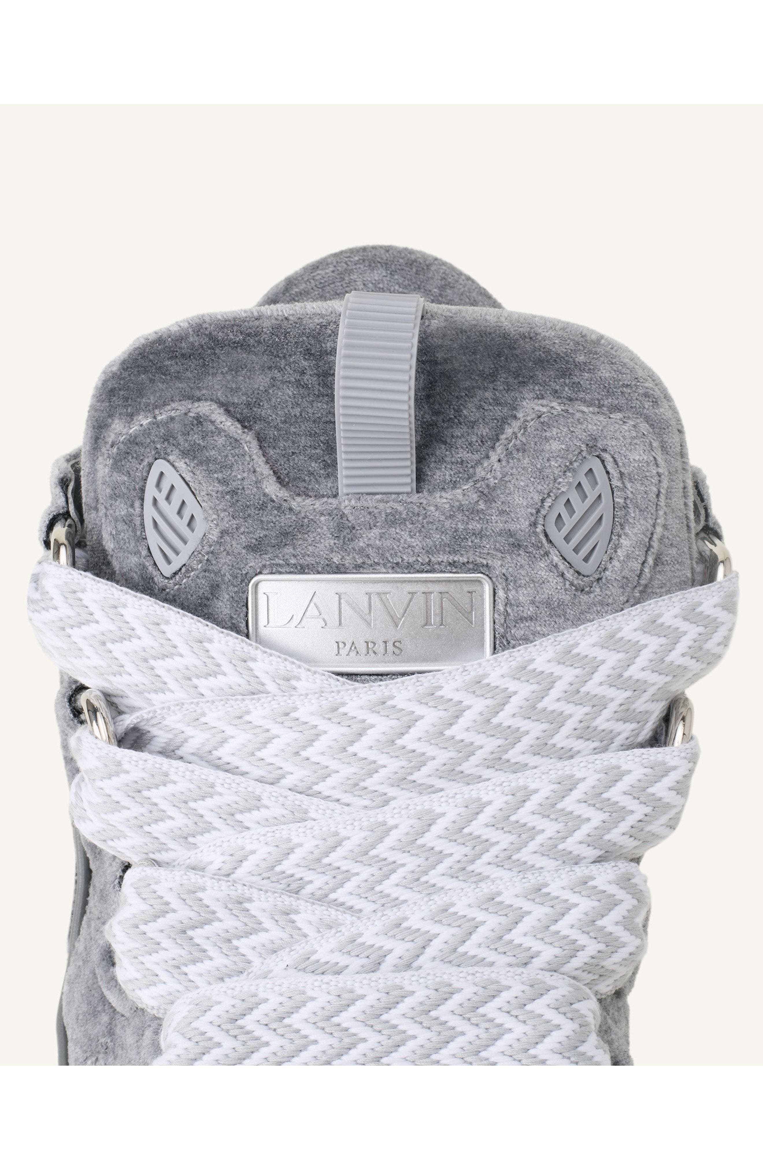 Lanvin Curb Sneakers In Jersey, Alternate, color, Grey/Grey