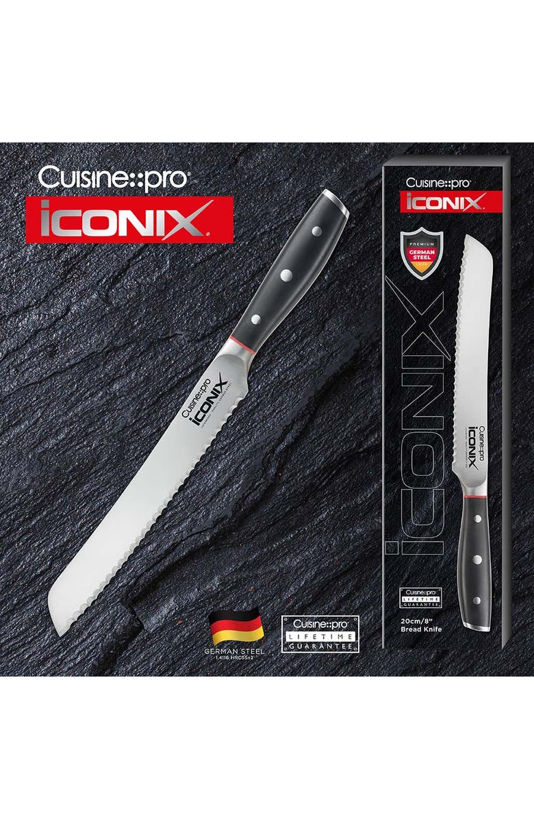 Cuisine::pro<sup>®</sup> iconiX<sup>®</sup> 8" Bread Knife, Alternate, color, Black