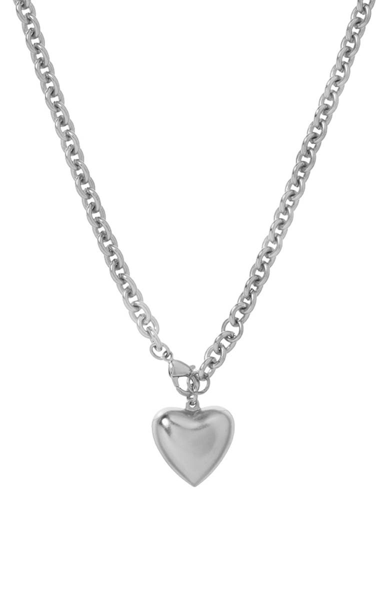 ROXANNE ASSOULIN Mini Puffy Heart Pendant Necklace, Main, color, 