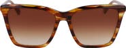 Longchamp Le Pliage 56mm Gradient Rectangular Sunglasses