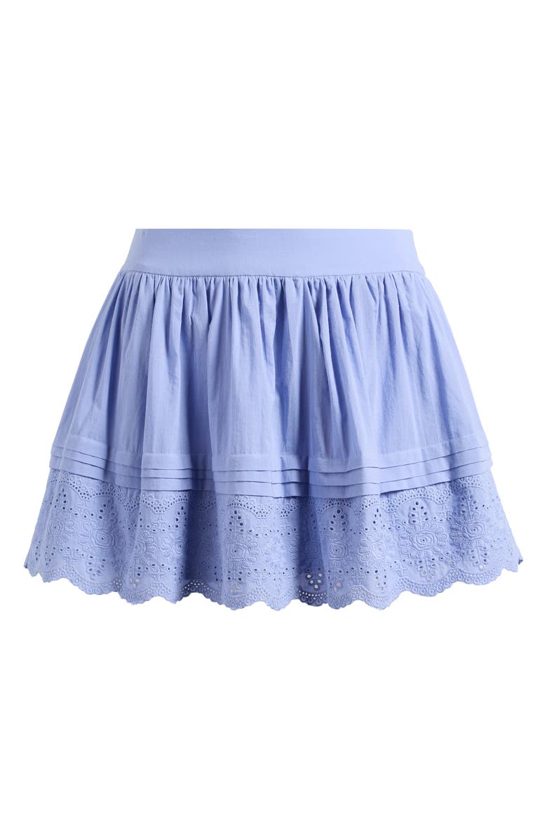 WAYF x Hannah Lovey Porter Goldie Eyelet Detail Cotton Miniskirt, Alternate, color, 