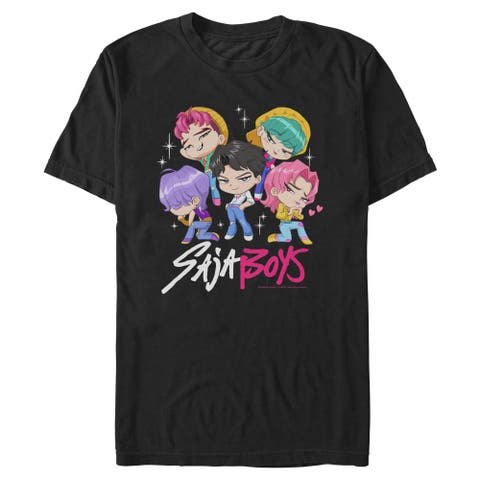 Men's KPop Demon Hunters Saja Boys Chibi Group  Graphic T-Shirt