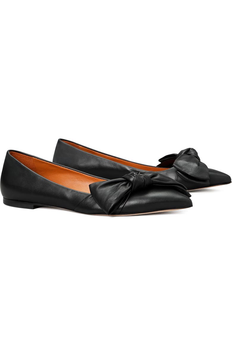 Tory Burch Bow Pointed Toe Flat, Alternate, color,
