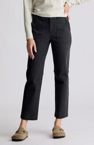 Free Fly Folly Straight Leg Ankle Stretch Cotton Twill Pants