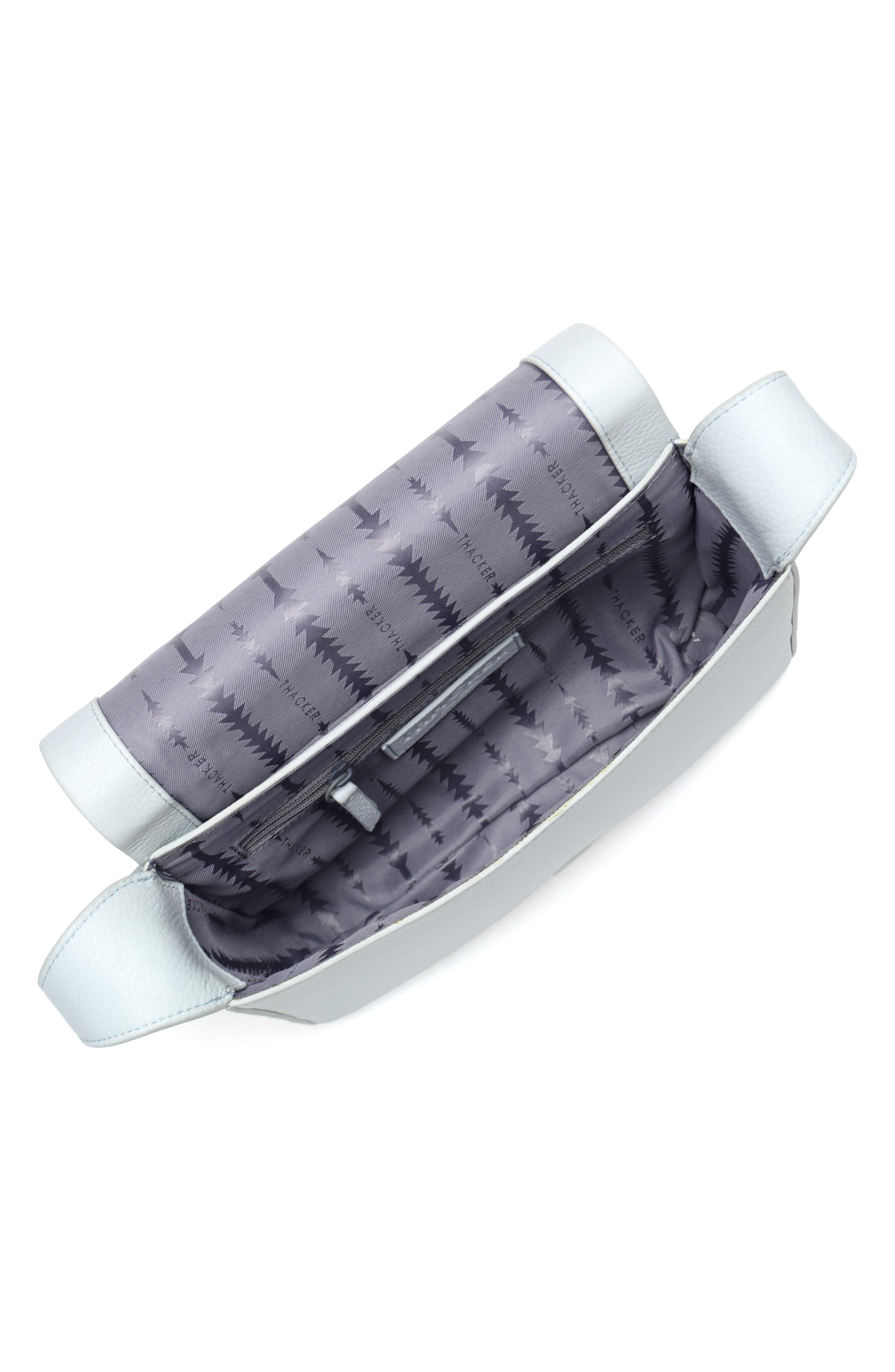 Thacker Jennie Leather Flap Shoulder Bag, Alternate, color, Maldives Blue