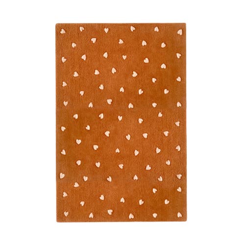 Maison Deux Hearts Rug In Brown