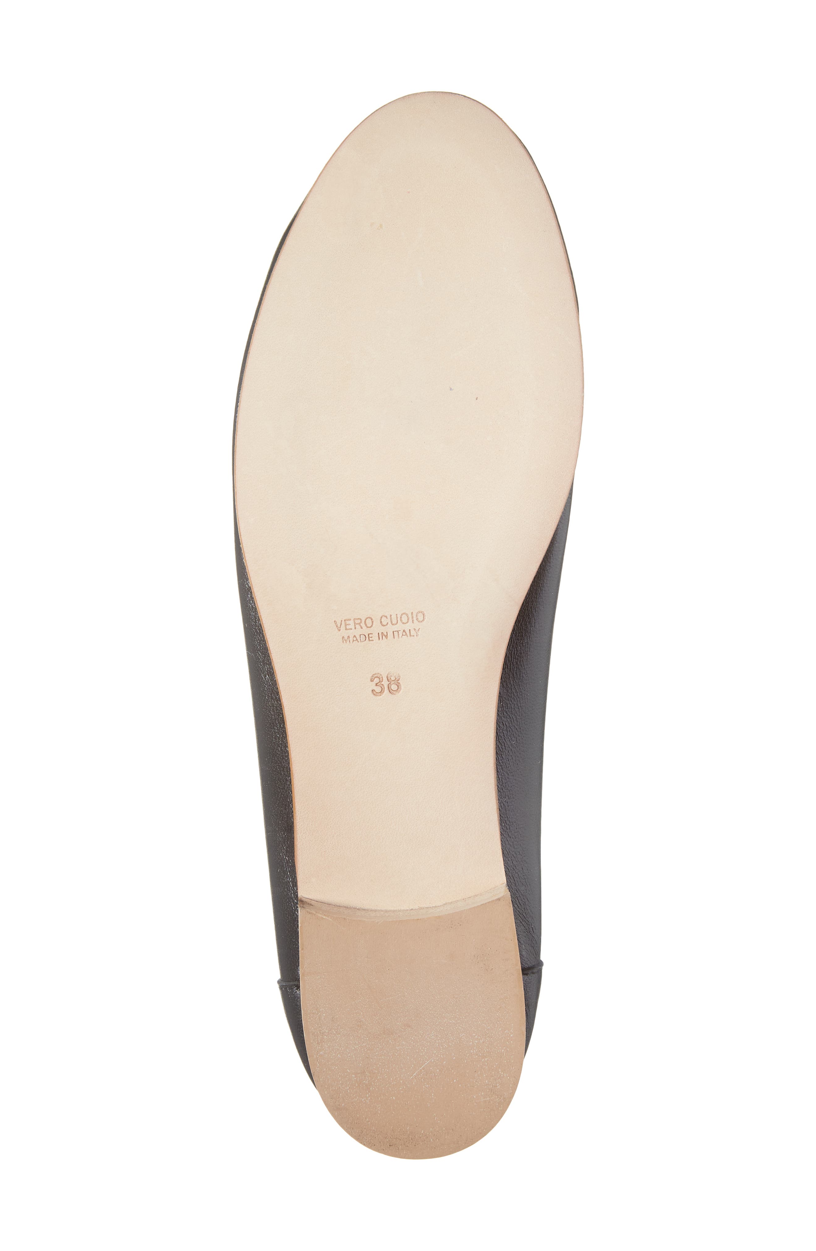 Bambolina Ballet Flat, Alternate, color, BLACK LEATHER