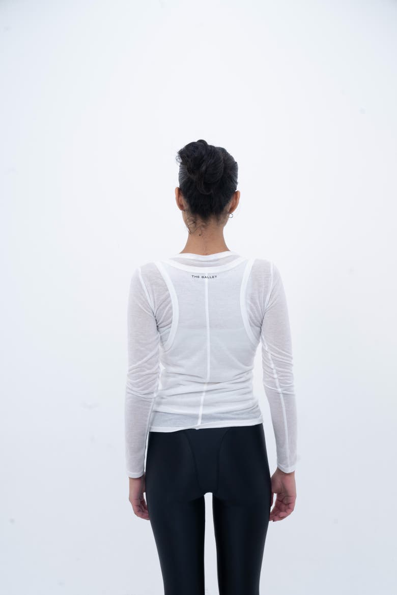 Layered Tee, Alternate, color, White
