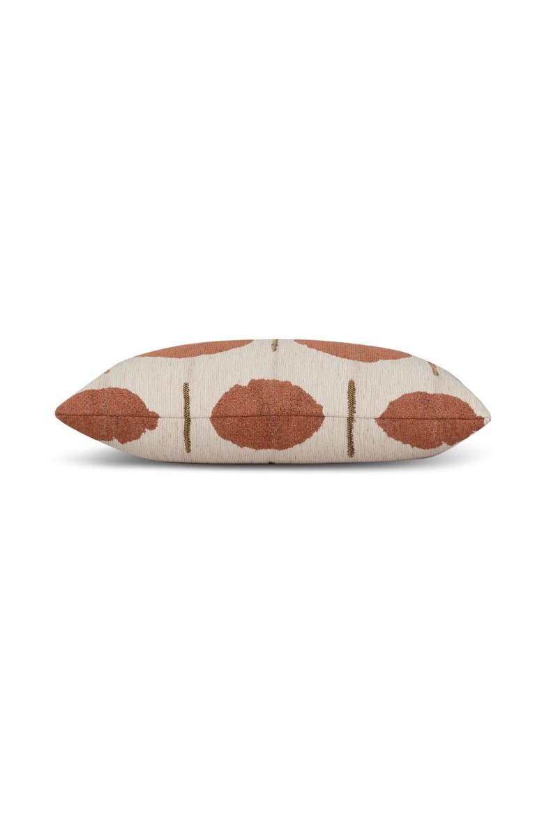 Solstice Jacquard Indoor & Outdoor Woven Accent Pillow, Alternate, color, Papaya