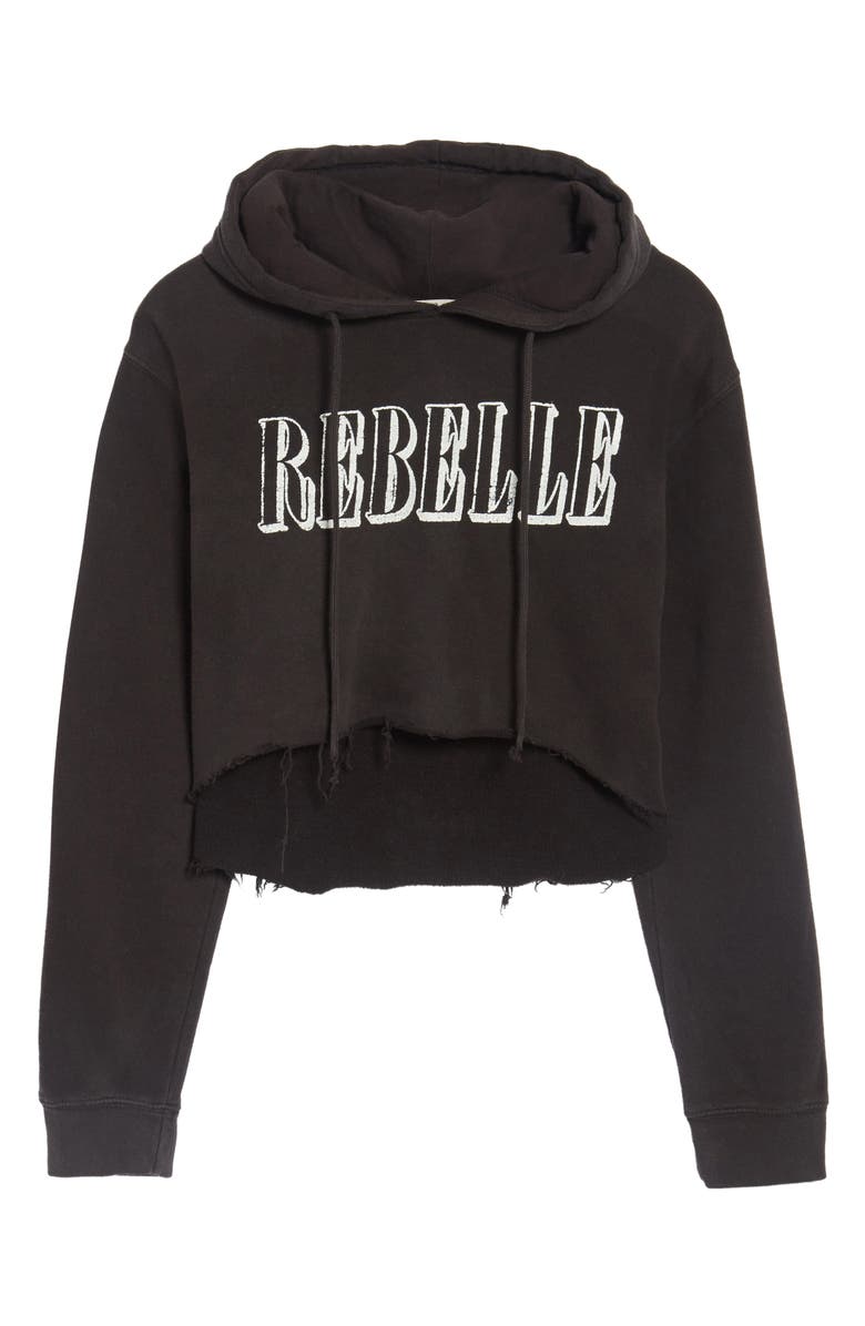 Junk Food Rebelle Crop Hoodie, Alternate, color, 