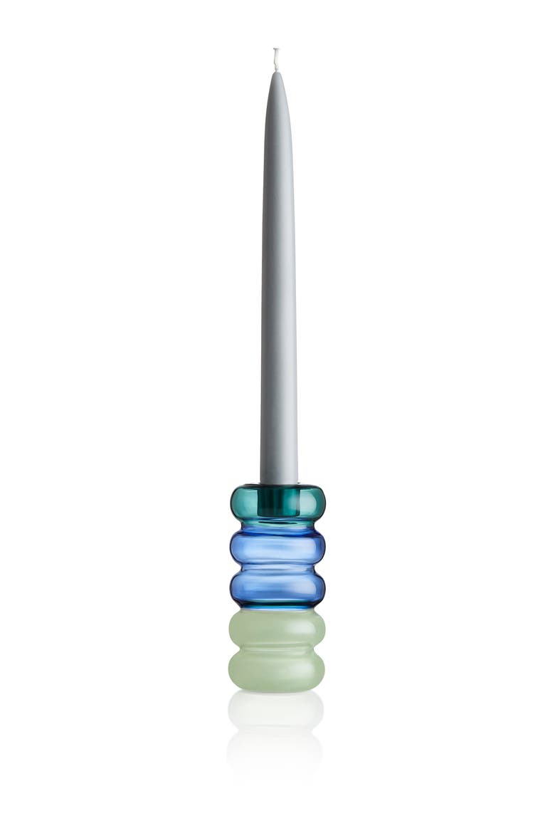 Petite Pauline Candle Holder, Main, color, TEAL/ AZURE/ MINT