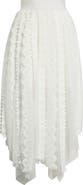 AllSaints Vashtie Mixed Lace Handkerchief Hem Skirt