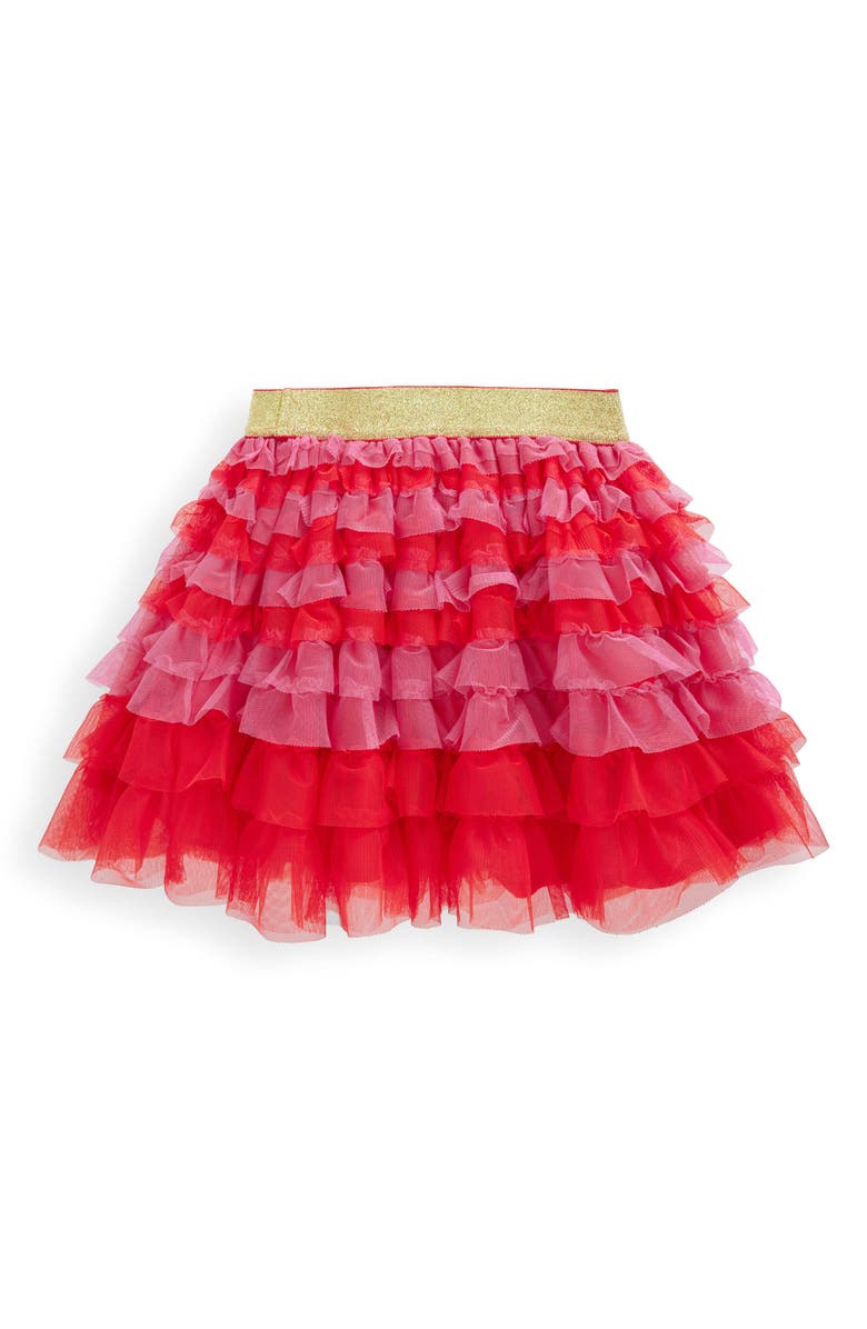 Mini Boden Kids' Tiered Tulle Skirt, Alternate, color, Raspberry Pink