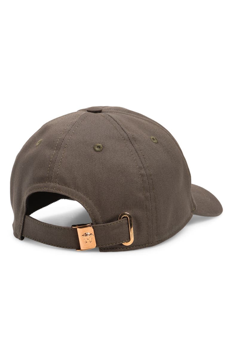 Versace Embroidered Logo Cotton Drill Baseball Cap, Alternate, color, 