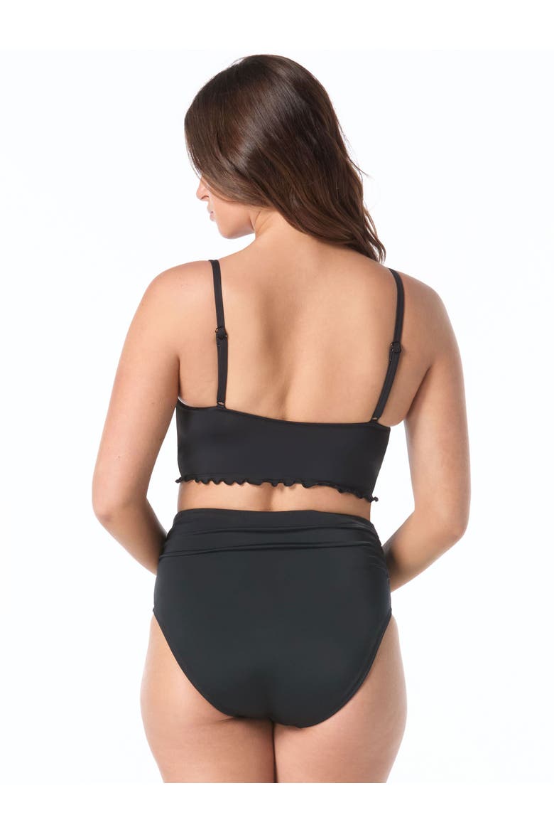 Lavish Crop Swim Top - D-Cup, Alternate, color, Cast-Black