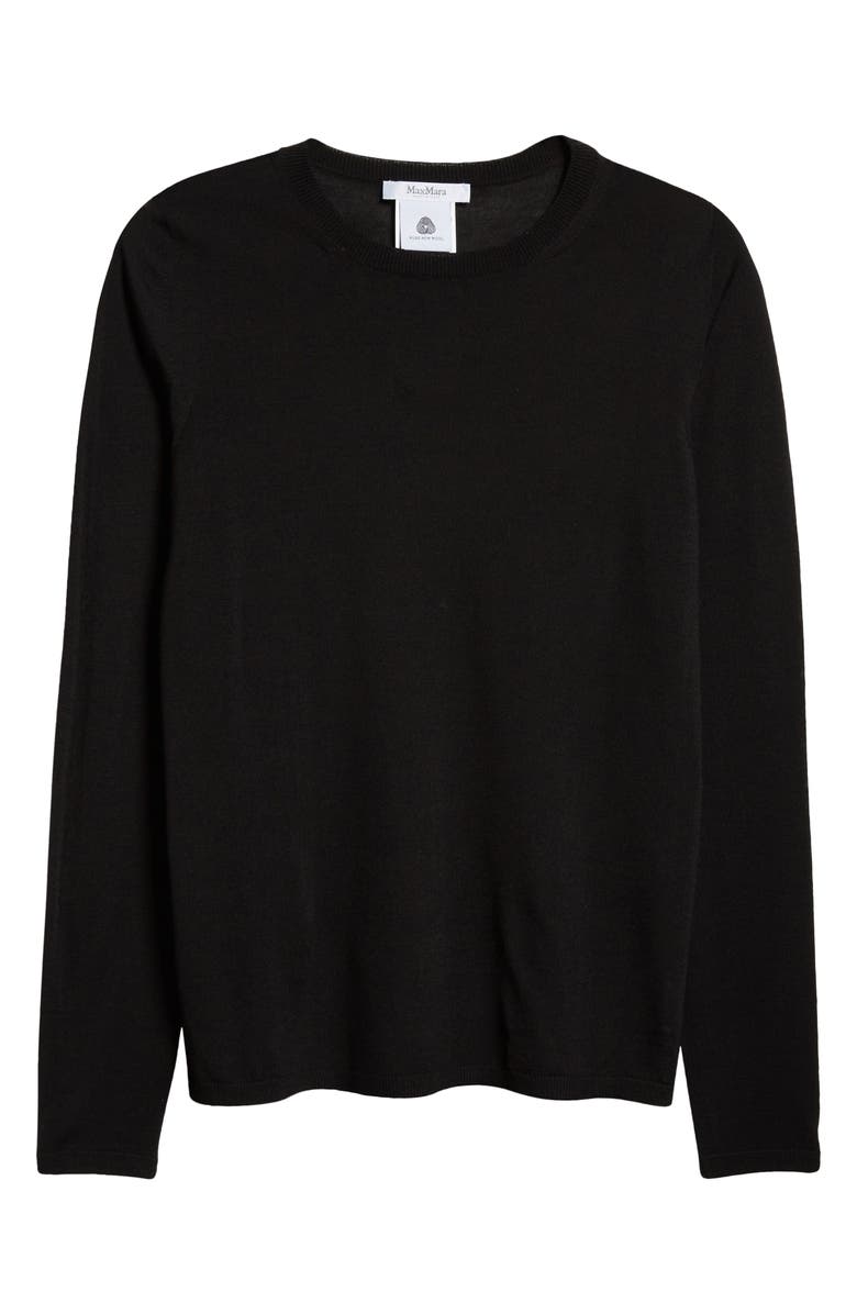 Max Mara Pesco Virgin Wool Crewneck Sweater, Alternate, color, 