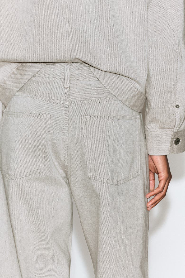 Facade Straight-Leg Jeans, Alternate, color, TAUPE
