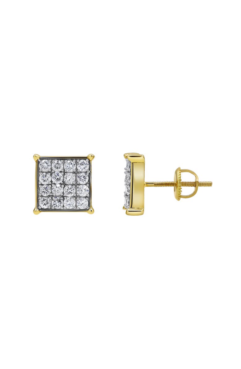 LuvMyJewelry VIP Room 14K Yellow Gold Diamond Stud Earrings - 0.70ct., Alternate, color, 14K Yellow Gold