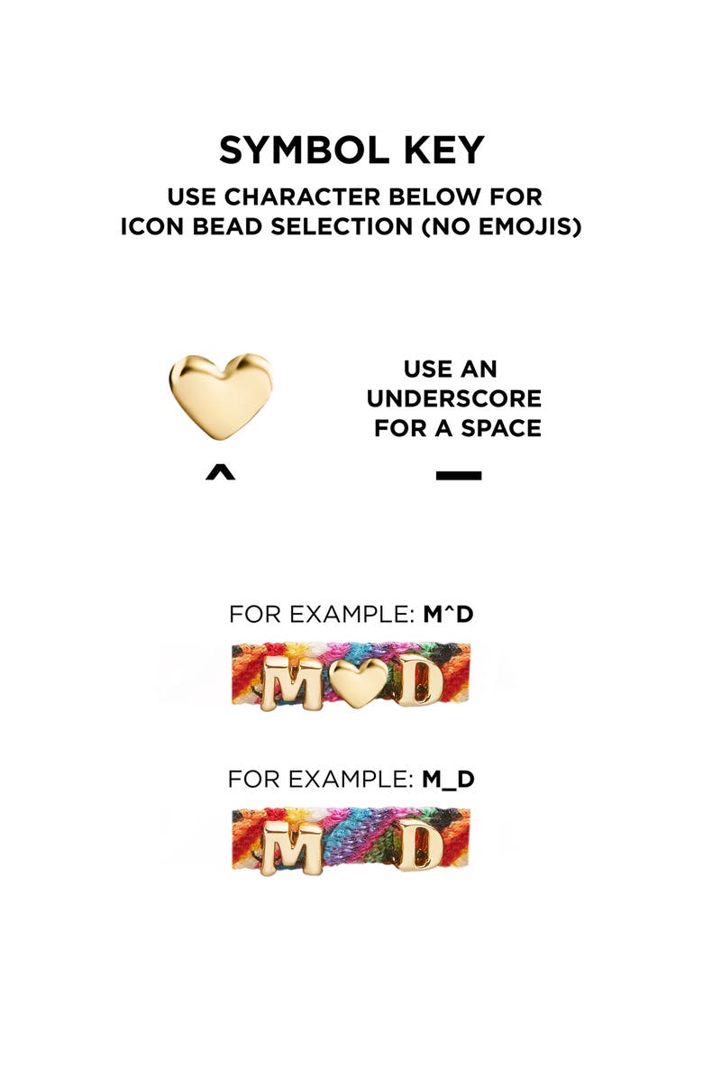 BaubleBar Custom Woven Friendship Bracelet, Alternate, color, 