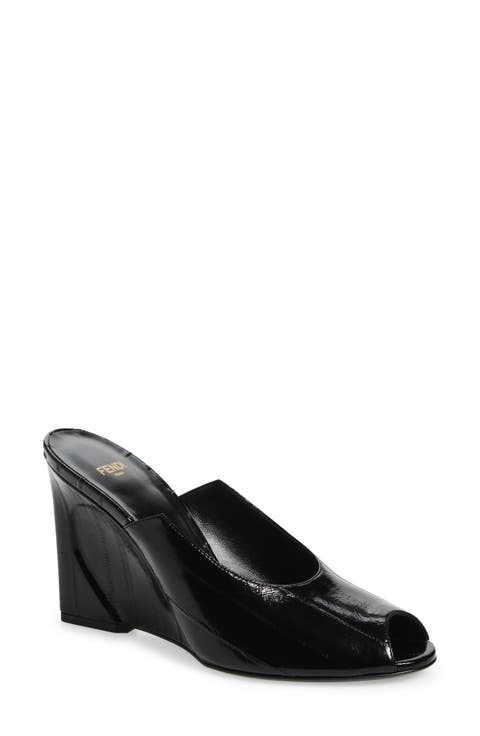 Show Genuine Eel Wedge Mule (Women)