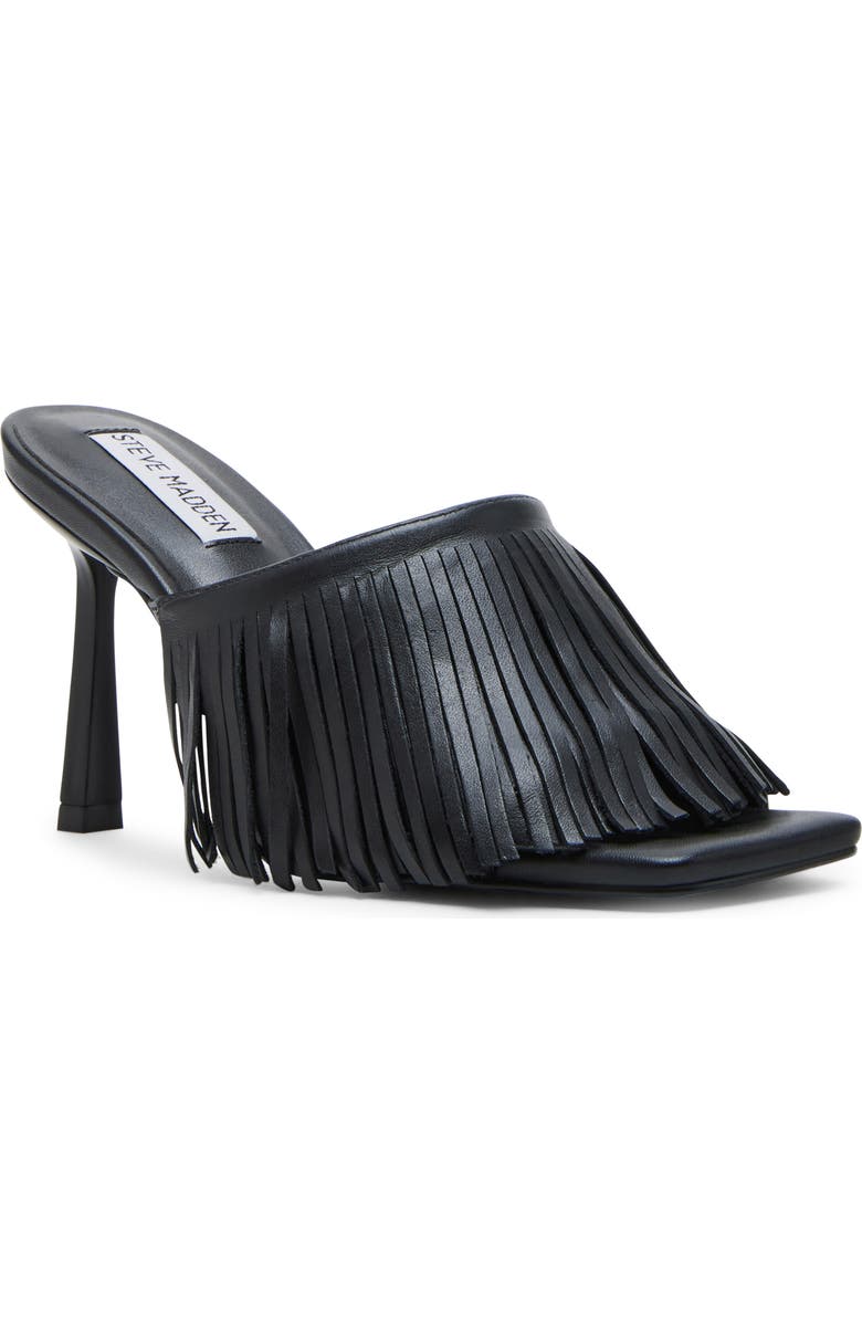 Steve Madden Morina Slide Sandal, Main, color, Black Leat