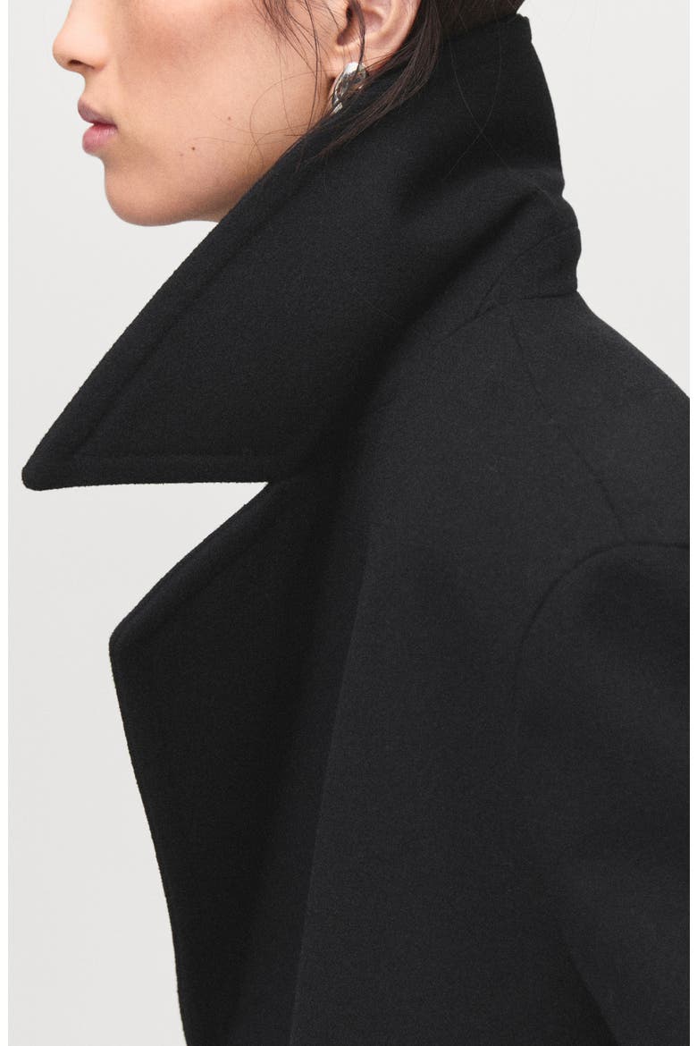 Goya Double Breasted Blazer, Alternate, color, BLACK