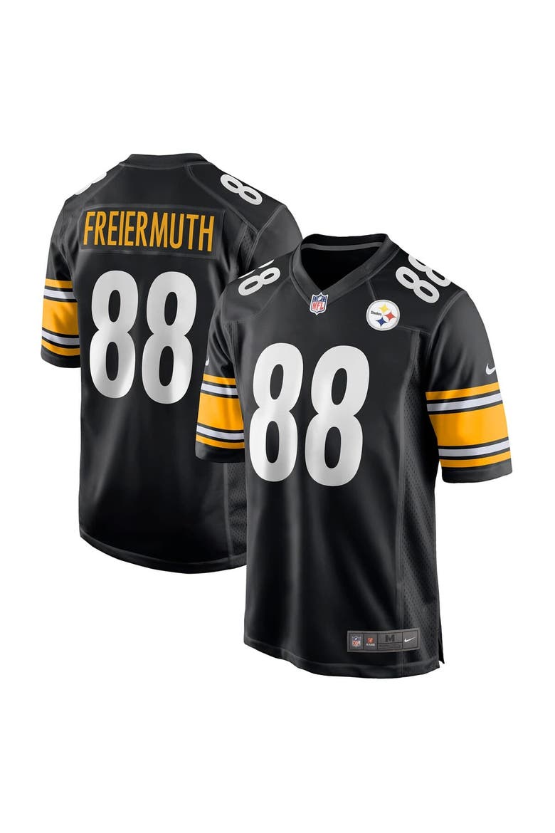 Men's Nike Pat Freiermuth Black Pittsburgh Steelers Game Jersey, Main, color, Black