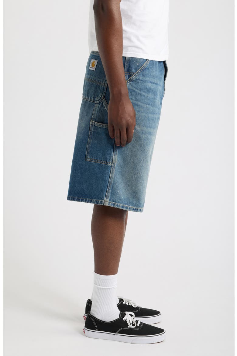 OG Single Knee Shorts, Alternate, color, BLUE (DESTROY WASH, SPLATTER)